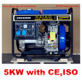 Rate Power 4.5kw/5kVA Open Frame Diesel Generator 100% Cooper